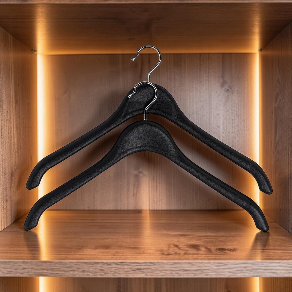 Vibt Non-Slip Slim Clothing Hangers - Seamless Space-Saving Wardrobe Organizers (Pack of 10)