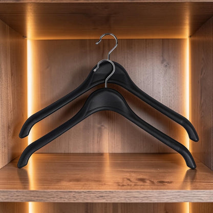Vibt Non-Slip Slim Clothing Hangers - Seamless Space-Saving Wardrobe Organizers (Pack of 10)