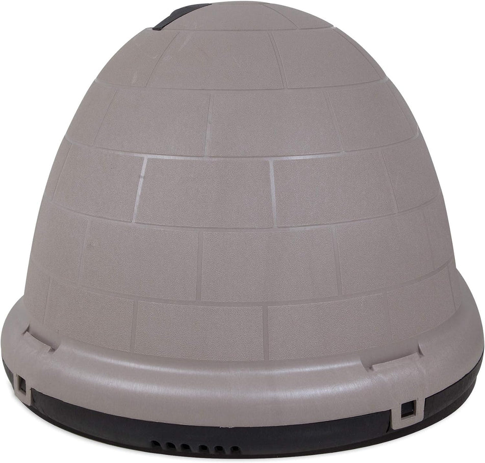 Petmate Indigo Dog House (Igloo Dog House, Made in USA with 90% Recycled Materials, All-Weather Protection Pet Shelter) for XL Dogs -90 to 125 pounds, Made in USA