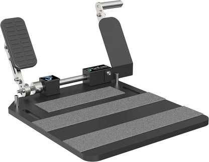 Portable left foot accelerator gas pedal LFGP secures driving aid