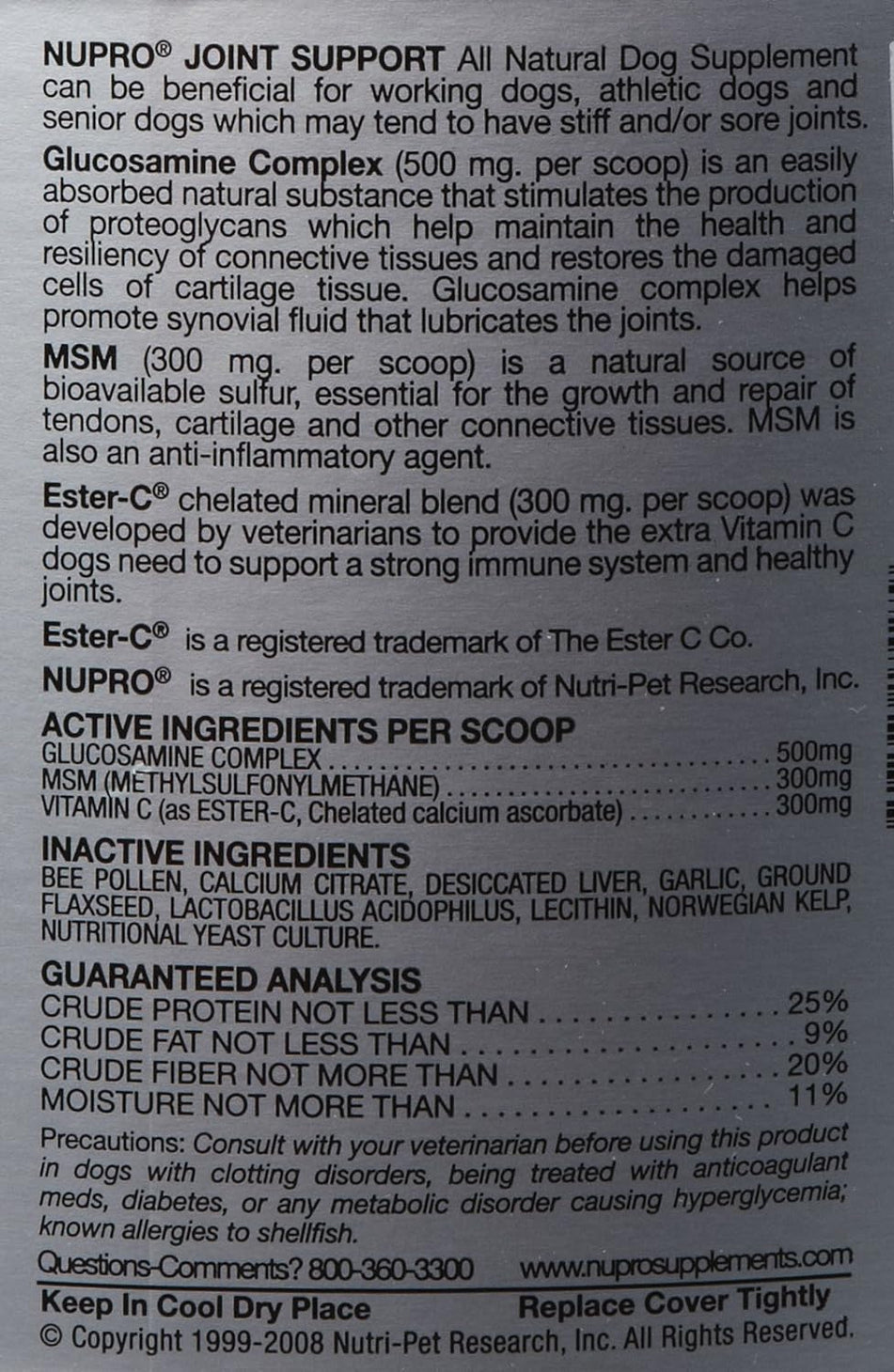 Nupro (20 lbs Joint Support for Dogs
