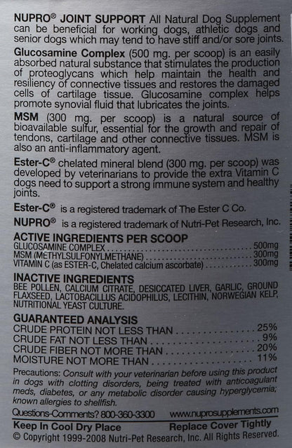Nupro (20 lbs Joint Support for Dogs