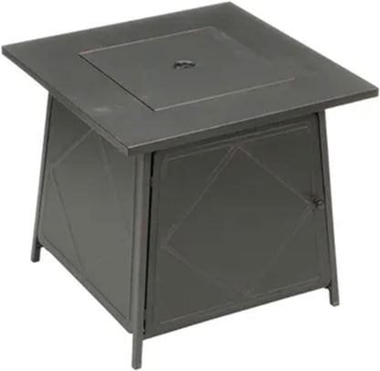 Four Seasons Patio Dual Heat 50,000 BTU Square Gas Fire Pit